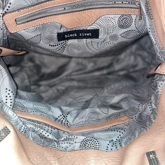 Black Rivit Shoulder Bag - Picture 10 of 10